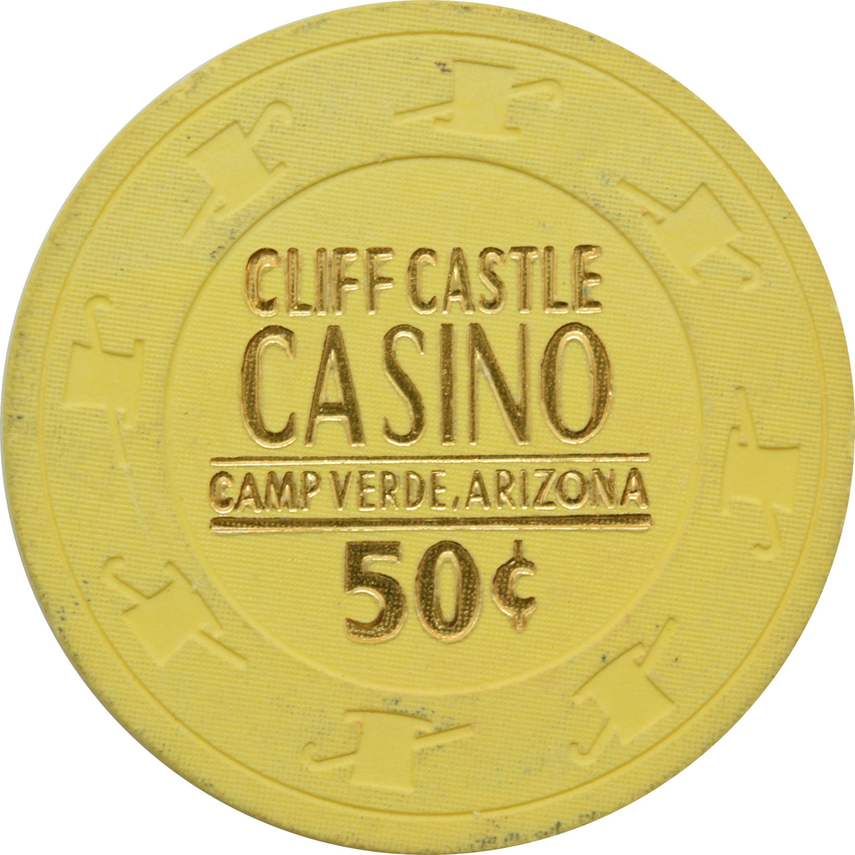 Cliff Castle Casino Camp Verde Arizona 50 Cent Chip