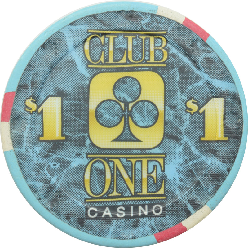 Club One Casino Fresno California $1 Chip Sun Mold