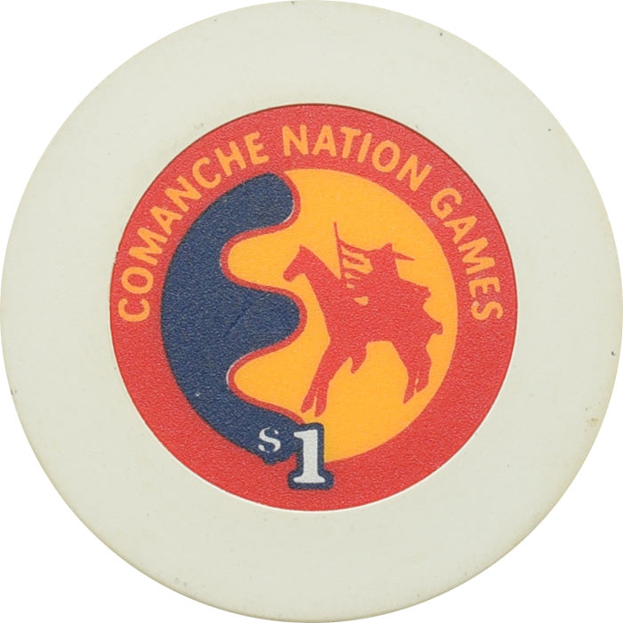 Comanche Red River Casino Devol OK $1 Chip