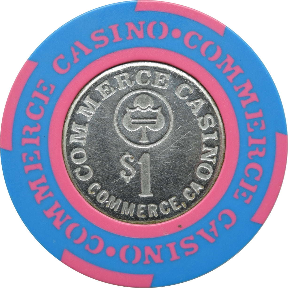 Commerce Casino Commerce California $1 Chip