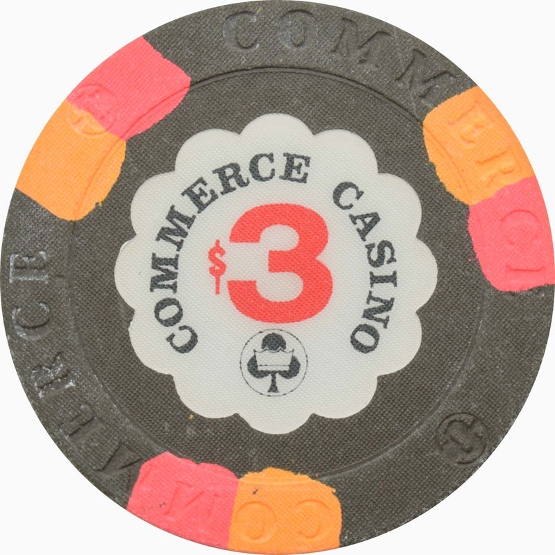 Commerce Hotel Casino Commerce California $3 Chip