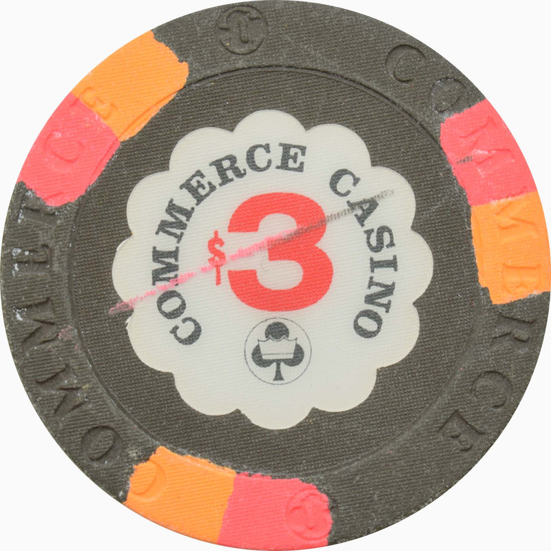 Commerce Hotel Casino Commerce California $3 Chip