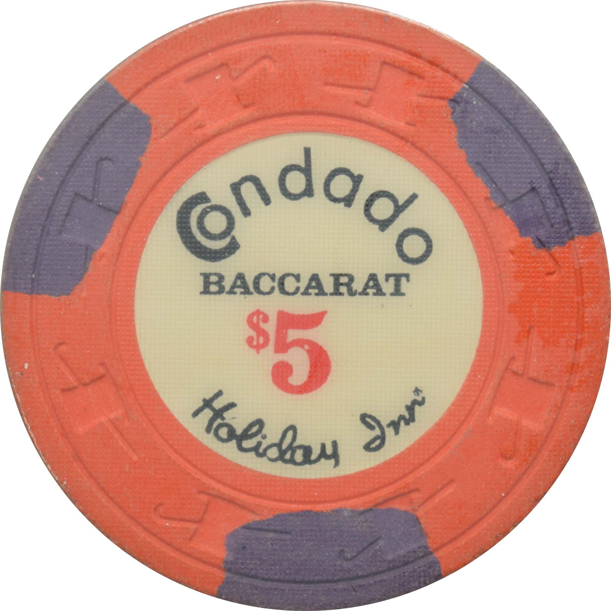 Condado Holiday Inn Casino San Juan Puerto Rico $5 Baccarat Chip