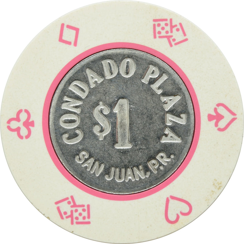 Condado Plaza Casino San Juan Puerto Rico $1 Chip