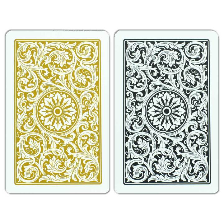 Copag 1546 Black/Gold Bridge Size 2 Deck Setup