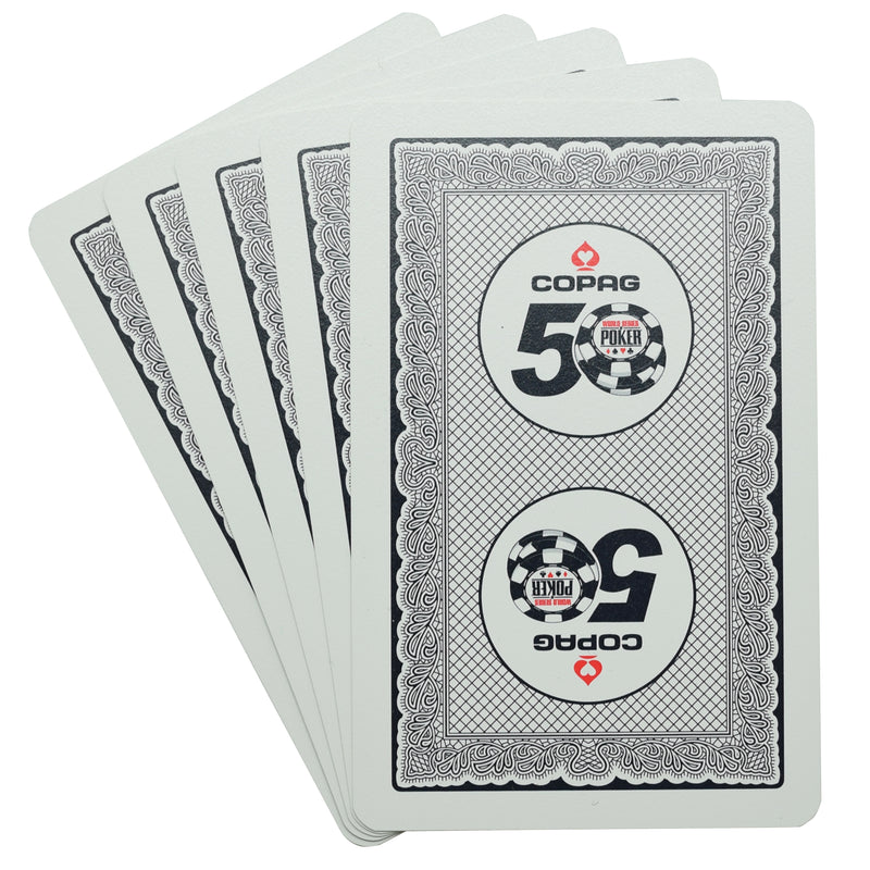 Copag WSOP 50th Anniversary Set of 2 Authentic Used Plastic Playing Card Decks