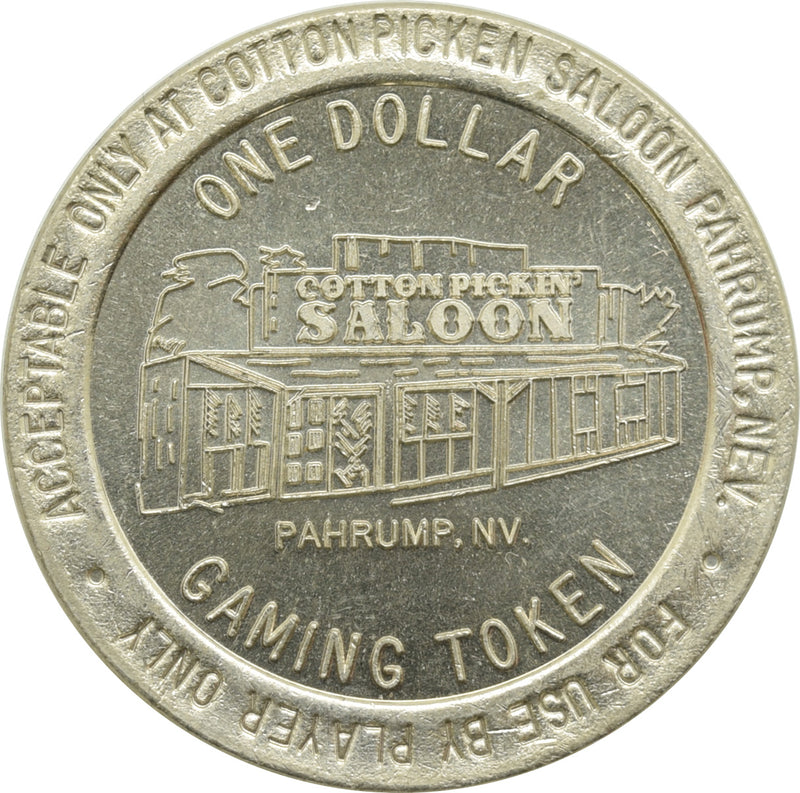 Cotton Pickin' Saloon Casino Pahrump NV $1 Token 1989