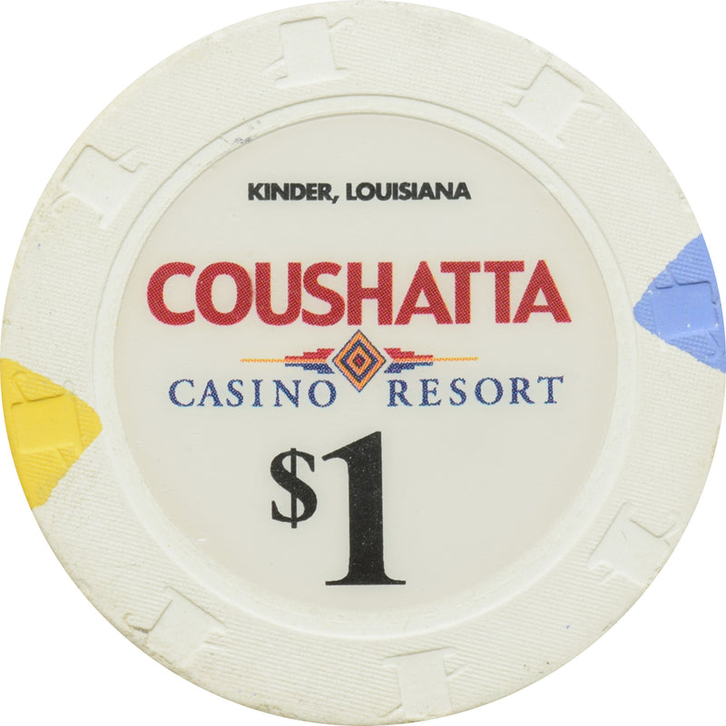 Coushatta Casino Kinder Louisiana $1 Chip