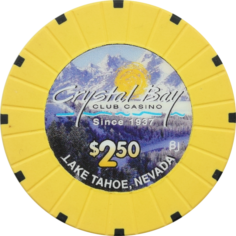 Crystal Bay Club Casino Crystal Bay Nevada $2.50 Chip 2006