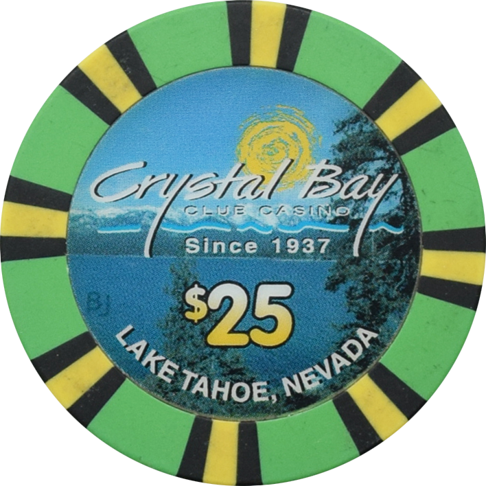 Crystal Bay Club Casino Crystal Bay Nevada $25 Chip 2003