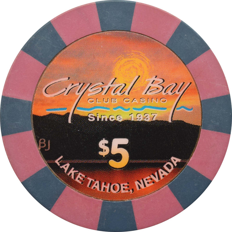 Crystal Bay Club Casino Crystal Bay Nevada $5 Chip 2003