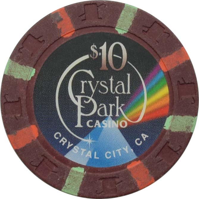 Crystal Park Casino Crystal City California $10 Chip