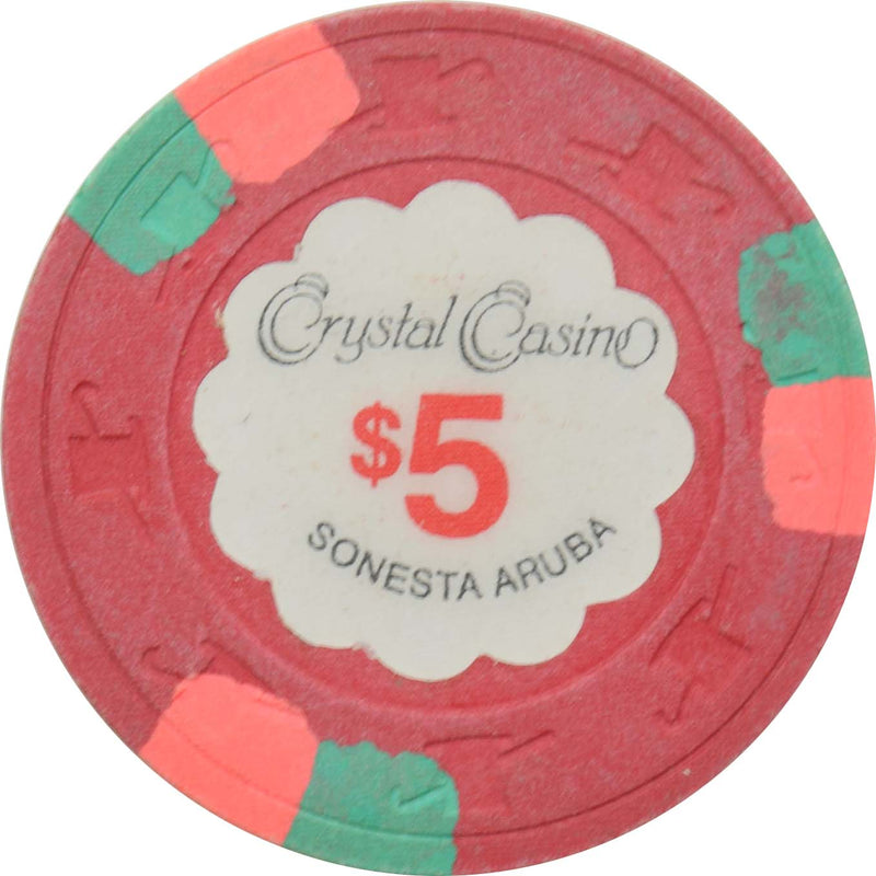 Crystal Casino (Renaissance) Oranjestad Aruba $5 Paulson Chip