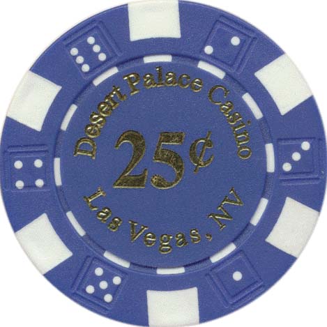 11.5gram Desert Palace Casino Poker Chip in various denominations Set of 25