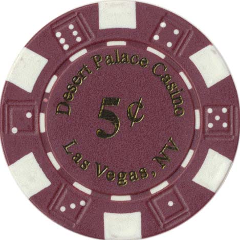 11.5gram Desert Palace Casino Poker Chip in various denominations Set of 25