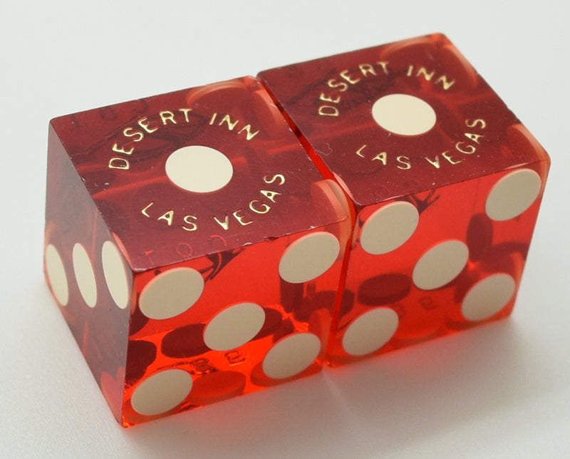 Desert Inn Casino Las Vegas Nevada Red Dice Pair