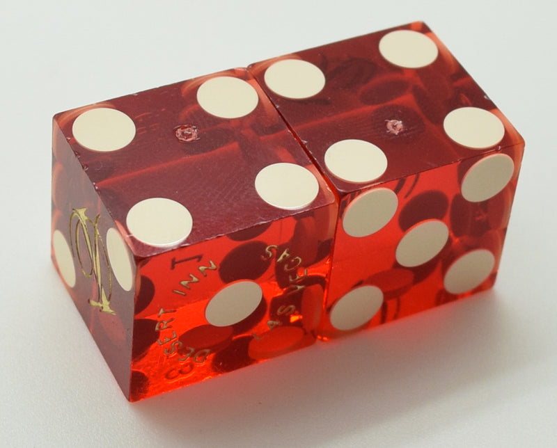 Desert Inn Casino Las Vegas Nevada Red Dice Pair