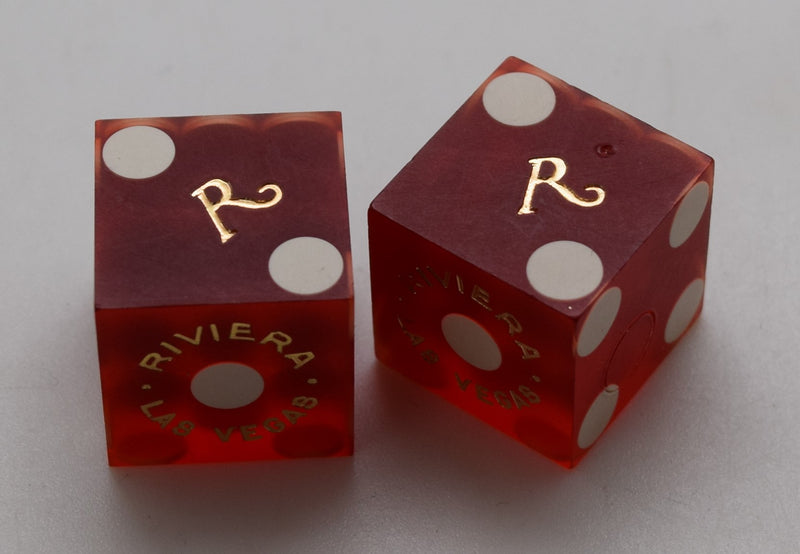 Riviera Casino Las Vegas Used Casino Dice Pair 1990s