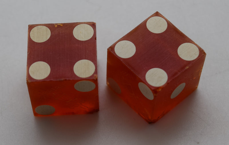 Southern Club Casino Hot Springs Arkansas Dice Pair Red