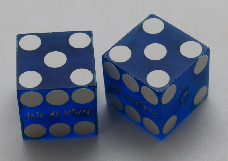 Paris Casino Las Vegas Nevada Dice Pair Blue