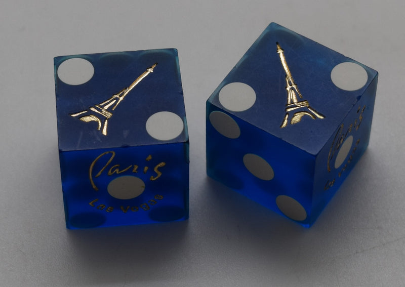 Paris Casino Las Vegas Nevada Dice Pair Blue