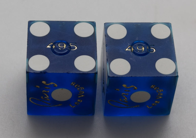 Paris Casino Las Vegas Nevada Dice Pair Blue