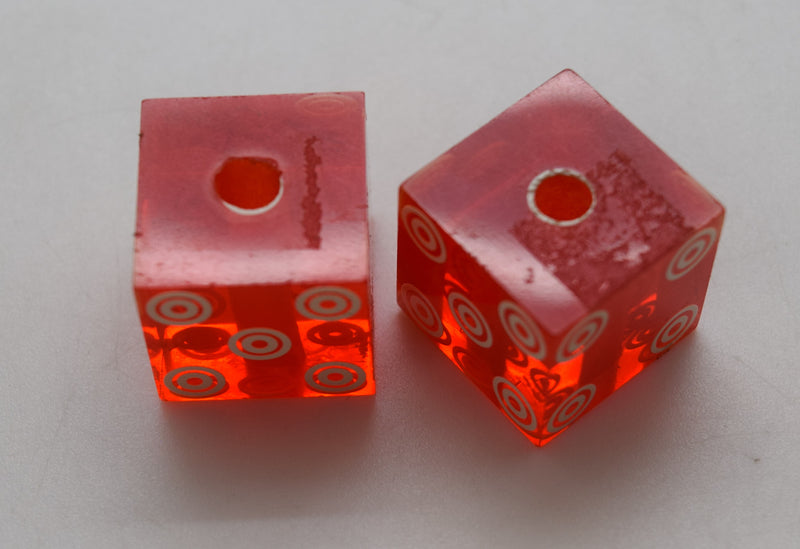 Stockmen's Hotel Elko Nevada Dice Pair Red