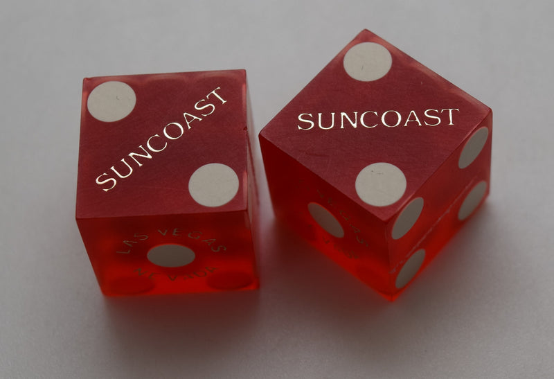 Suncoast Casino Las Vegas Nevada Dice Pair Red