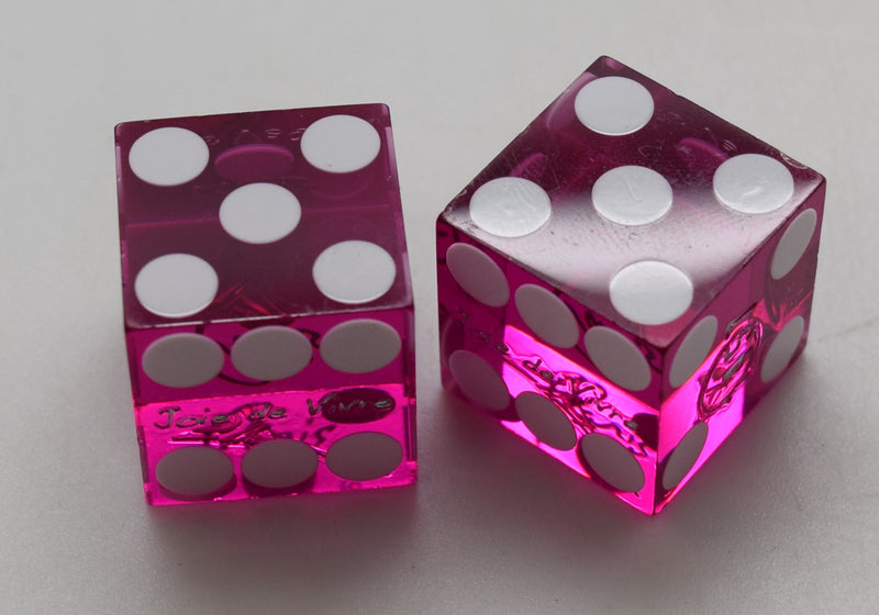 Paris Casino Las Vegas Nevada Dice Pair Purple