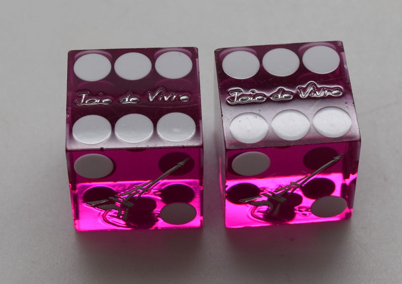 Paris Casino Las Vegas Nevada Dice Pair Purple