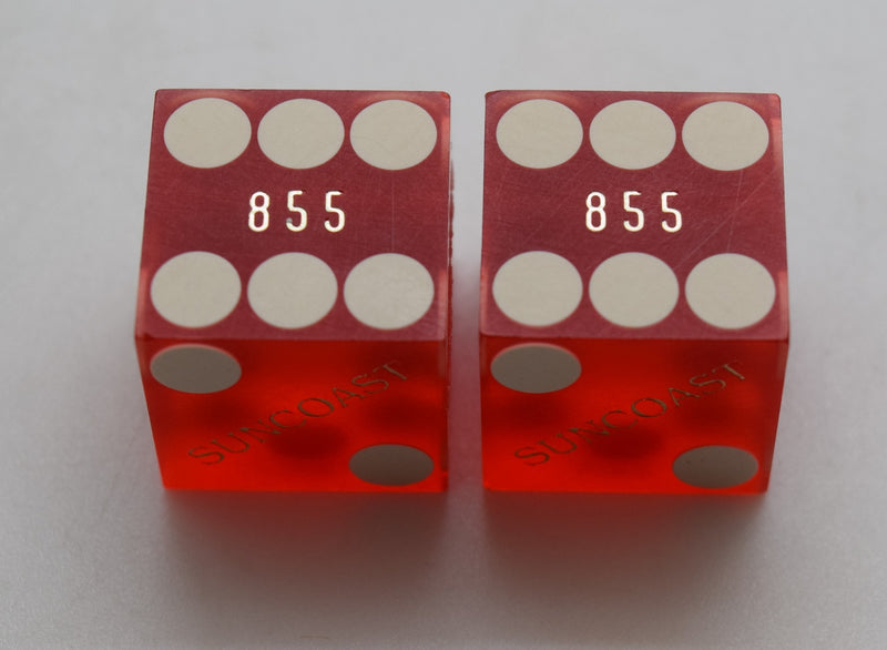 Suncoast Casino Las Vegas Nevada Dice Pair Red