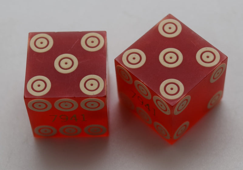 Sundance Hotel and Casino Las Vegas Nevada Dice Pair Red