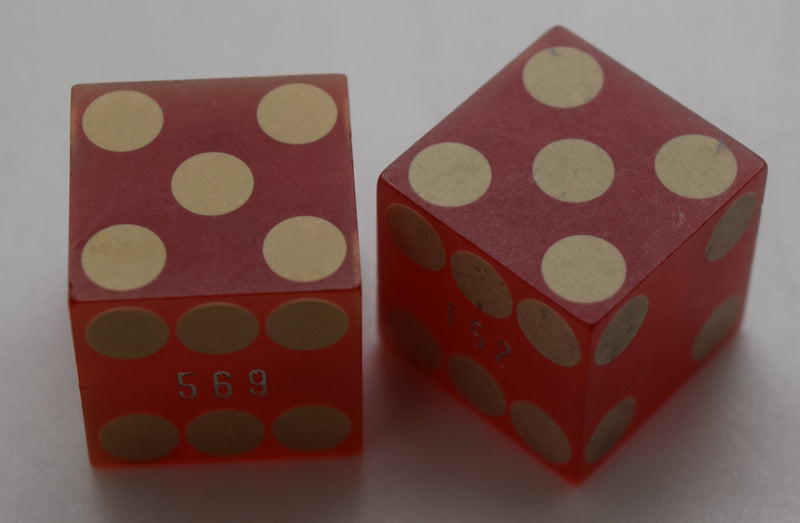 Tropicana Casino Las Vegas Nevada Dice Pair Red