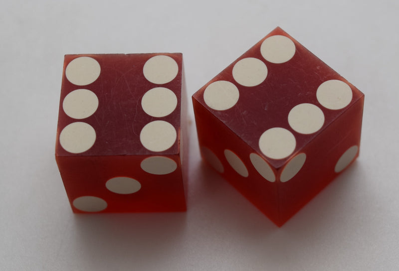 Sundowner Casino Reno Nevada Dice Pair Red