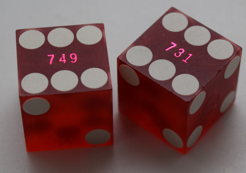 Las Vegas Club Casino Las Vegas Nevada Dice Pair Red