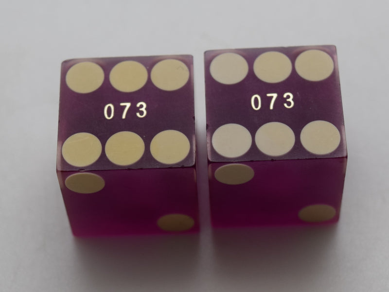 Tahoe Biltmore Casino Lake Tahoe Nevada Dice Pair Purple