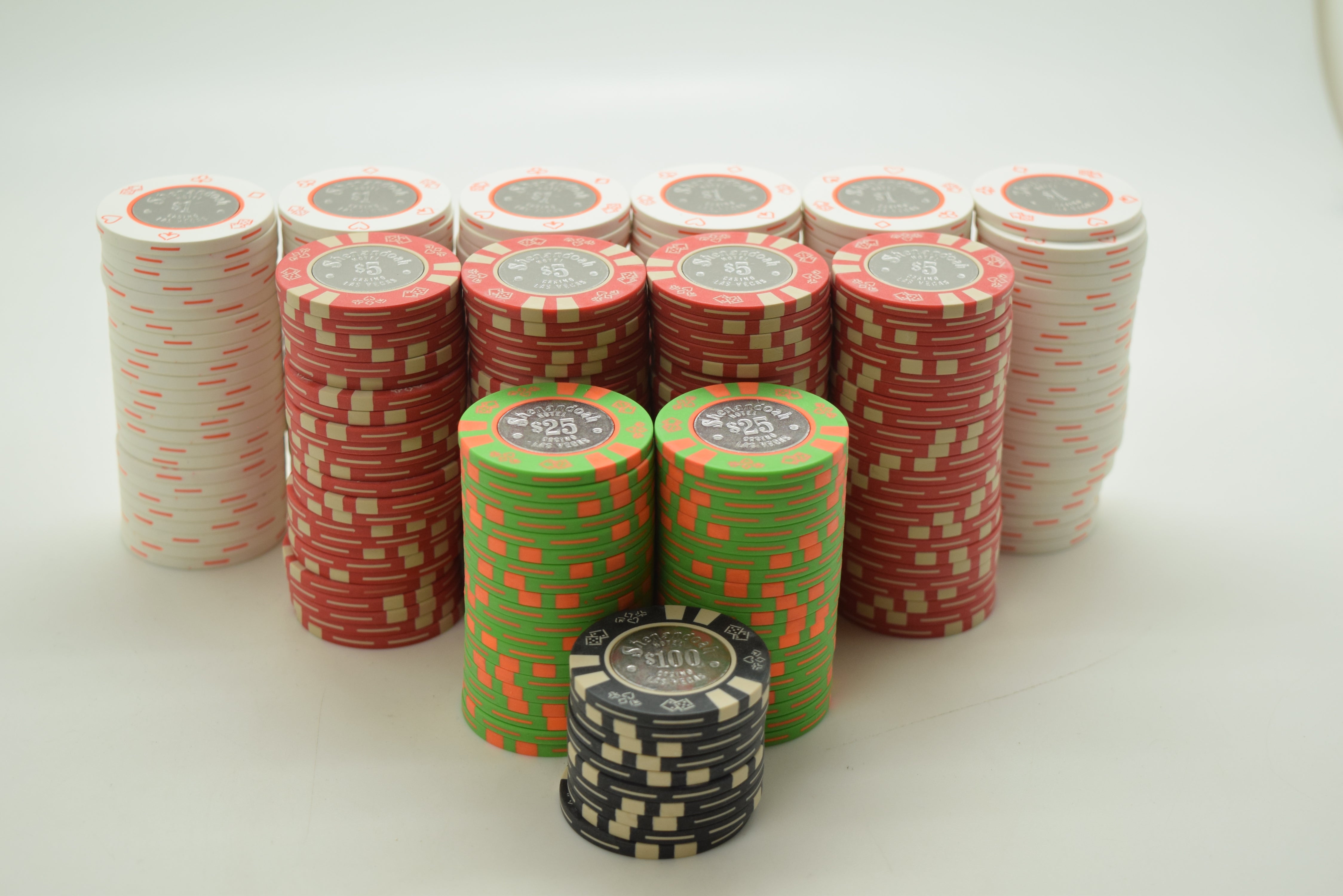 300 Shenandoah Casino Las Vegas Nevada Chip Set