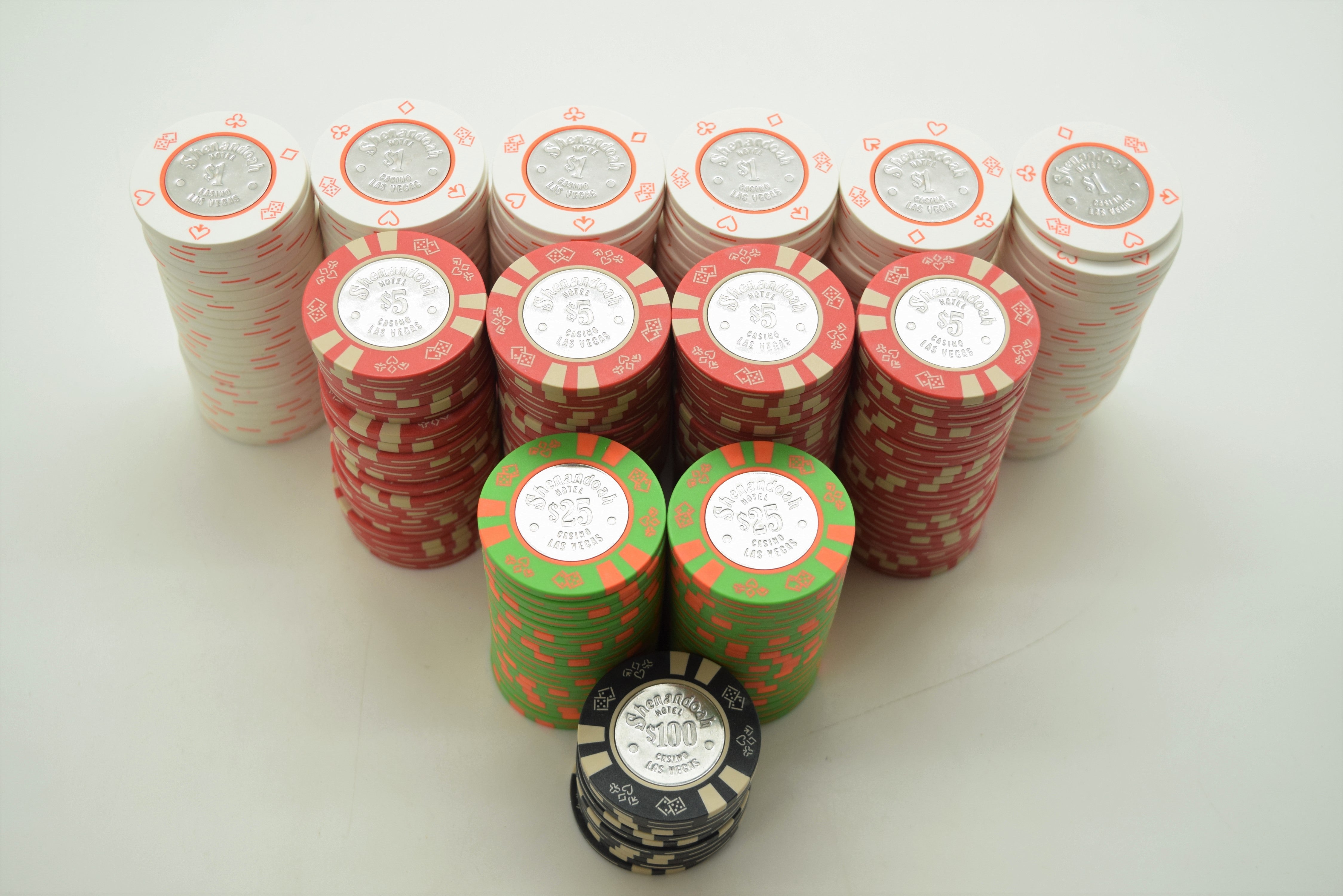 300 Shenandoah Casino Las Vegas Nevada Chip Set