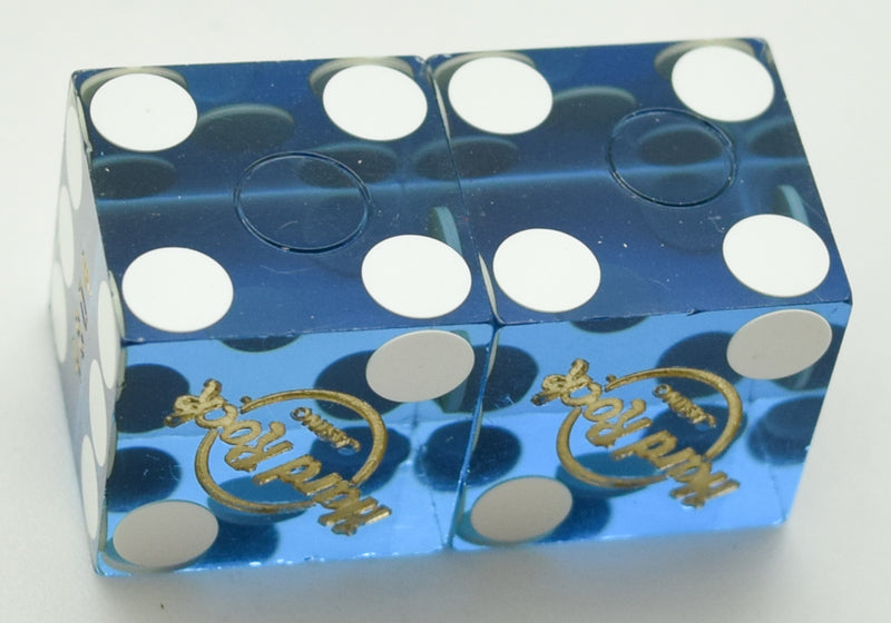 Hard Rock Casino Lake Tahoe Nevada Blue Used Pair of  Dice