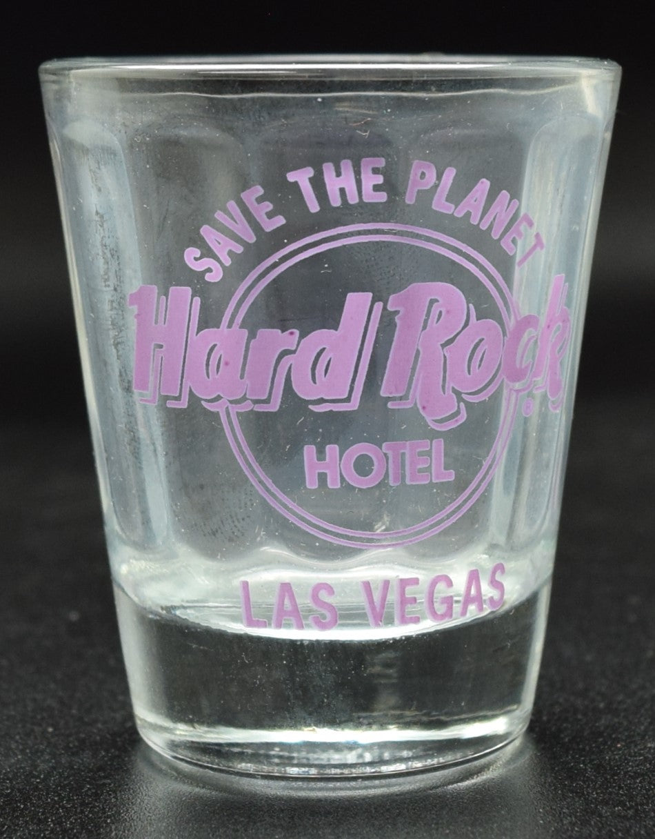 Hard Rock Casino Las Vegas Nevada Purple Logo Shot Glass