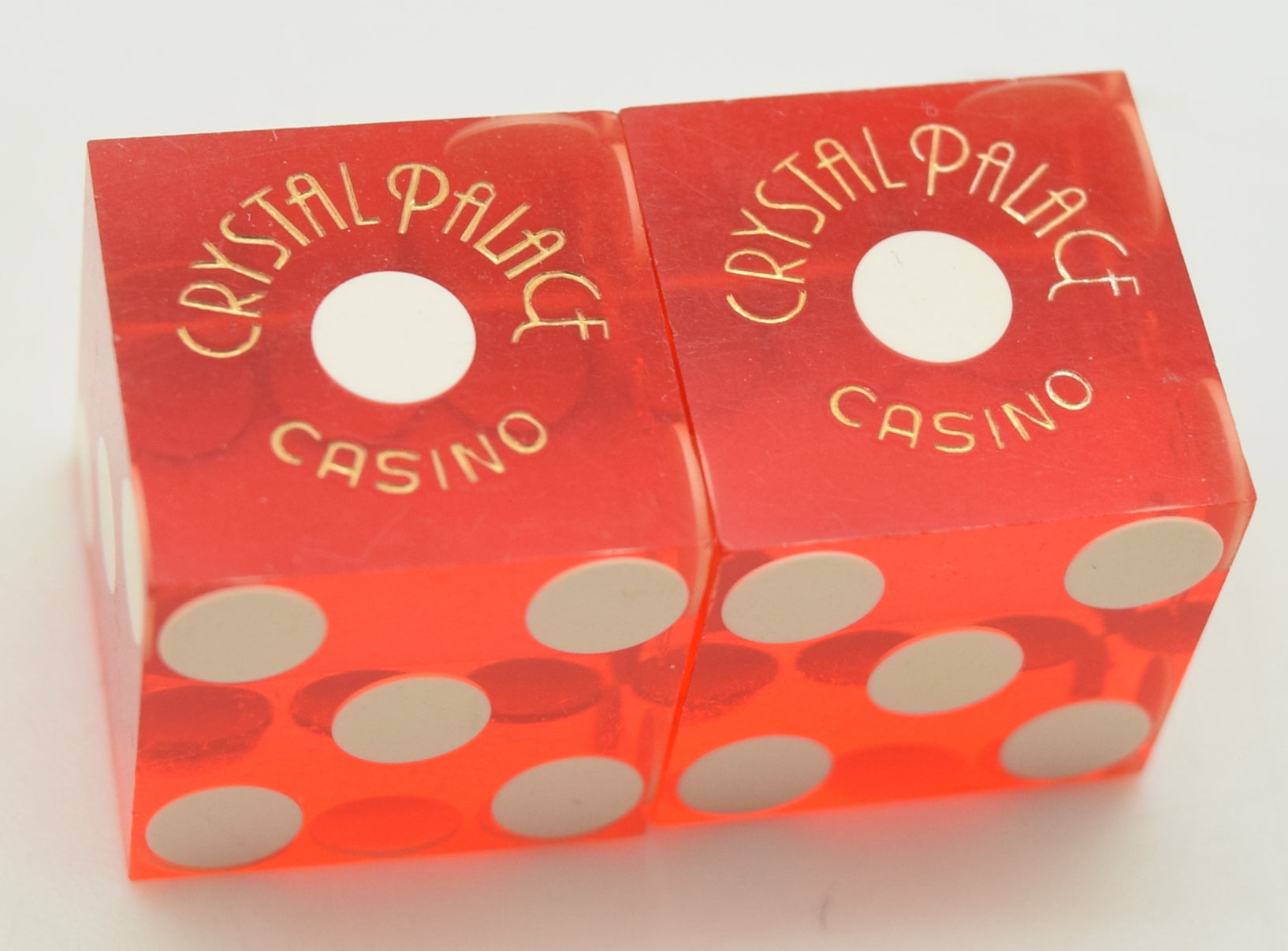 Crystal Palace Casino Laughlin Red Dice Pair Matching Numbers