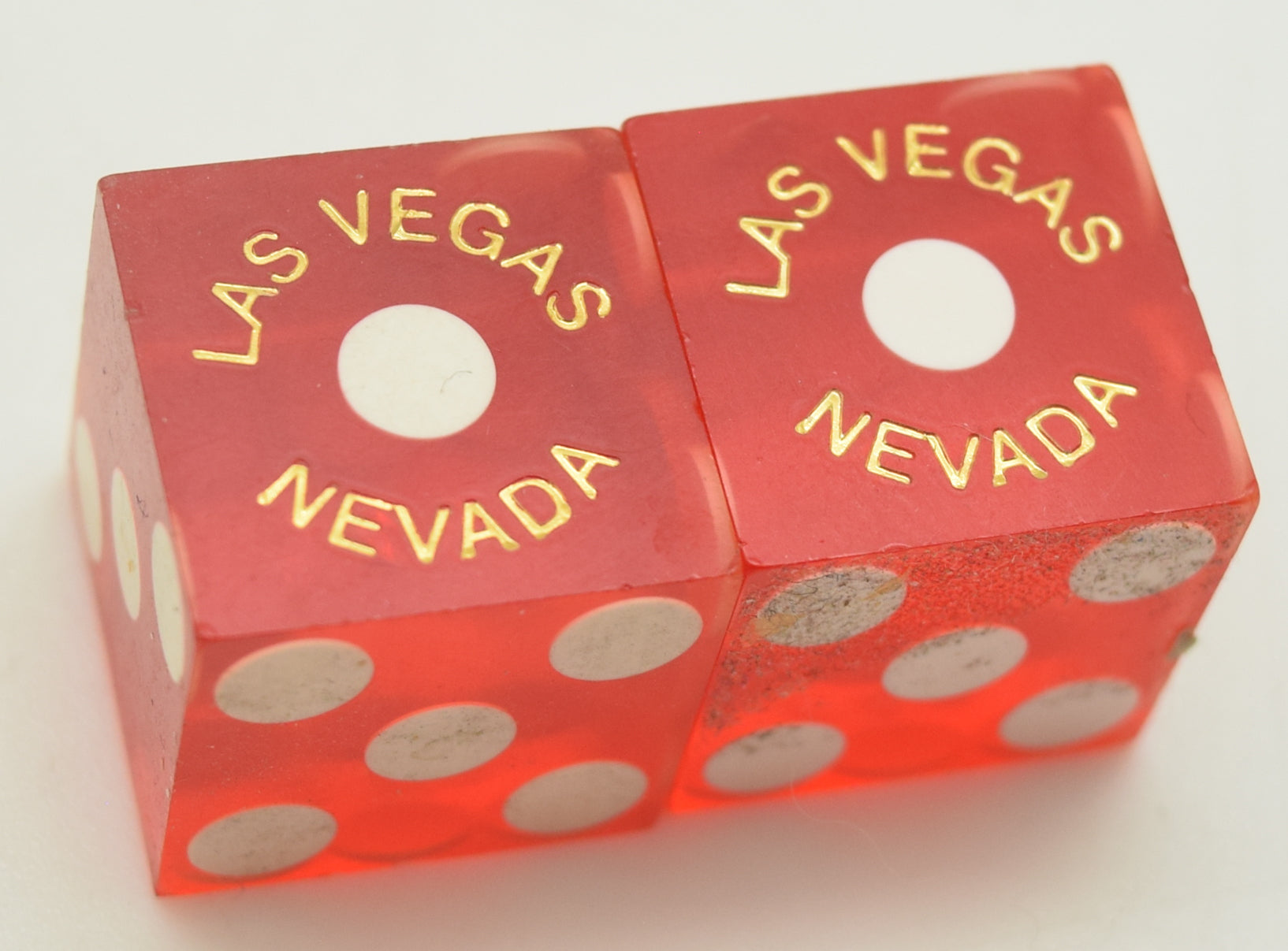 Golden Gate Casino Las Vegas Red Dice Pair Matching Logos