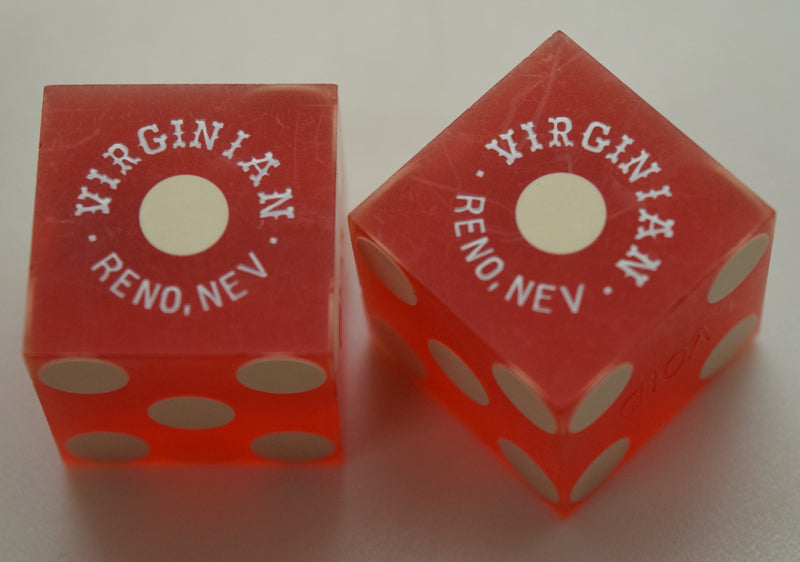 Virginian Casino Reno Nevada Red Dice Pair