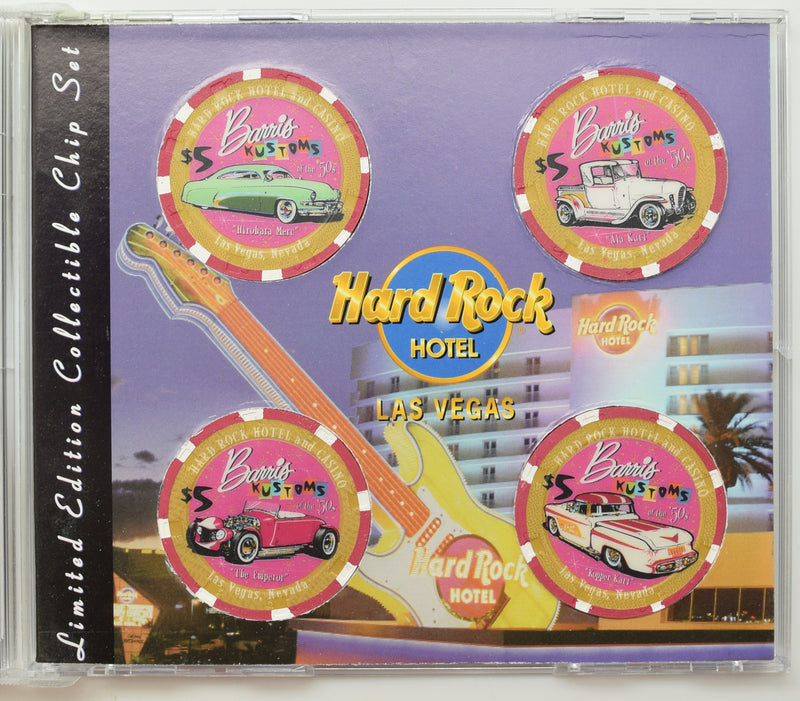 Hard Rock Hotel & Casino Las Vegas Nevada Barris Kustoms of the '50s CD Set of 4 Chips 1997