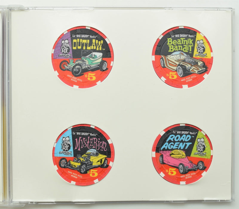 Hard Rock Hotel & Casino Las Vegas Nevada Ed "Big Daddy" Roth CD Set of 4 Chips 1996