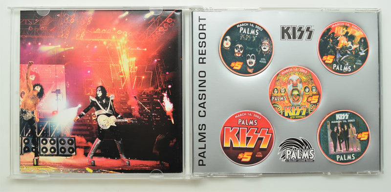 Palms Casino Las Vegas Nevada KISS Set of 5 $5 Chips March 16, 2003