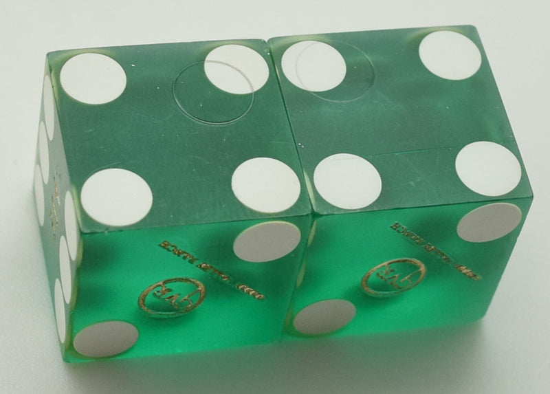 Green Valley Ranch Casino Henderson Nevada Green Used Pair of Dice