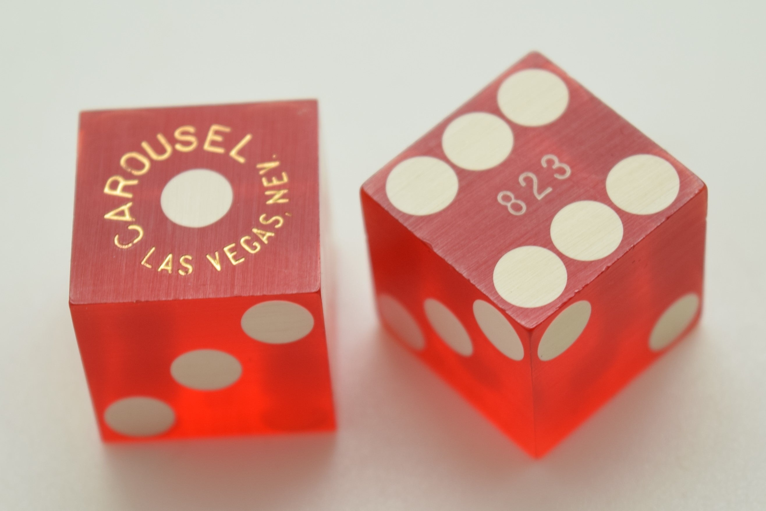 Carousel Casino Las Vegas Nevada Red Dice Pair