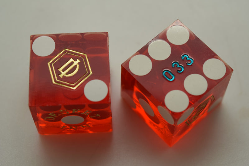 Desert Inn Casino Las Vegas Nevada Red Dice Pair