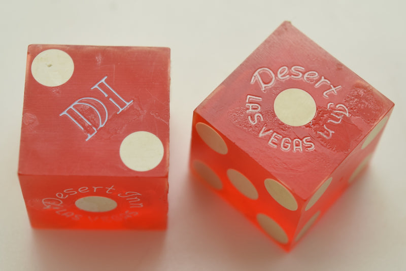 Desert Inn Casino Las Vegas Nevada Red Dice Pair